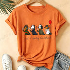 Women’s 90s-Inspired Dachshund Halloween Graphic T-Shirt